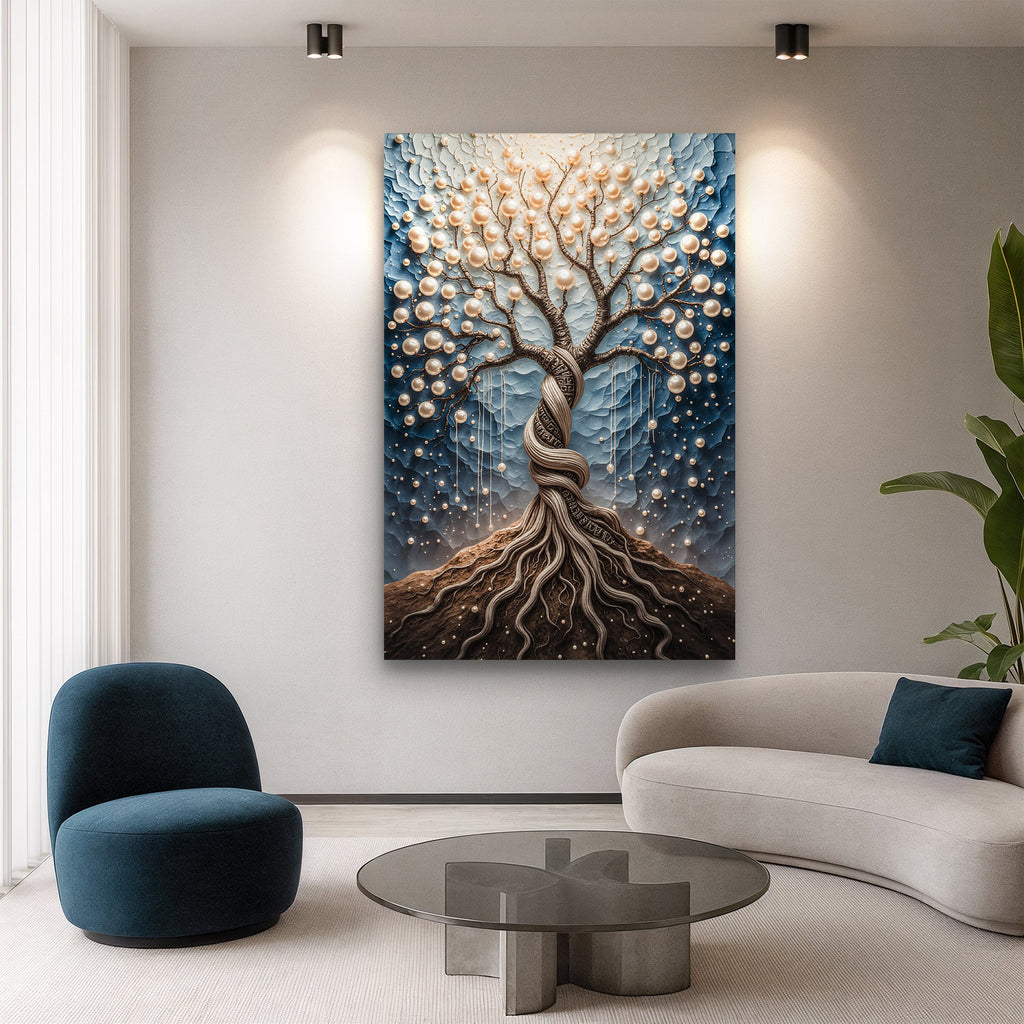 The Pearl Tree wall art with nature-inspired artwork - product view 3