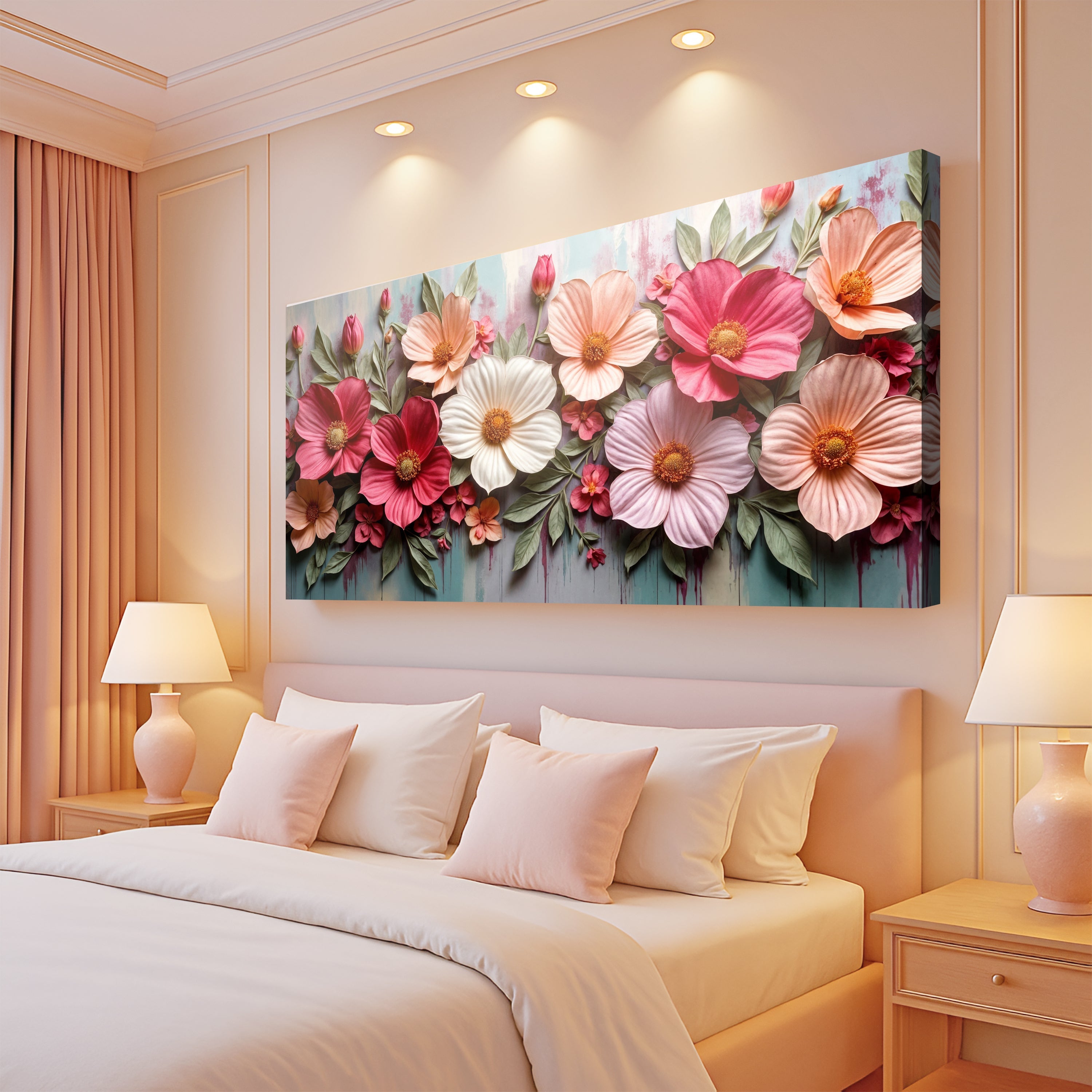 Colorful Floral Realistic Ii wall art with nature-inspired artwork - product view 2