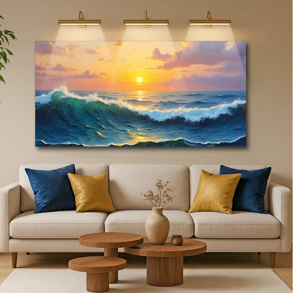 Waterscape Abstract Xii wall art with nature-inspired artwork - product view 3