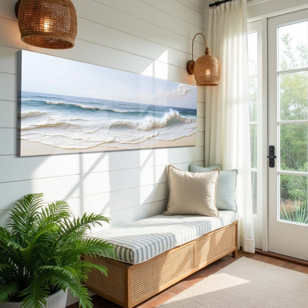 Ocean Wave Seascape wall art with nature-inspired artwork - product view 2