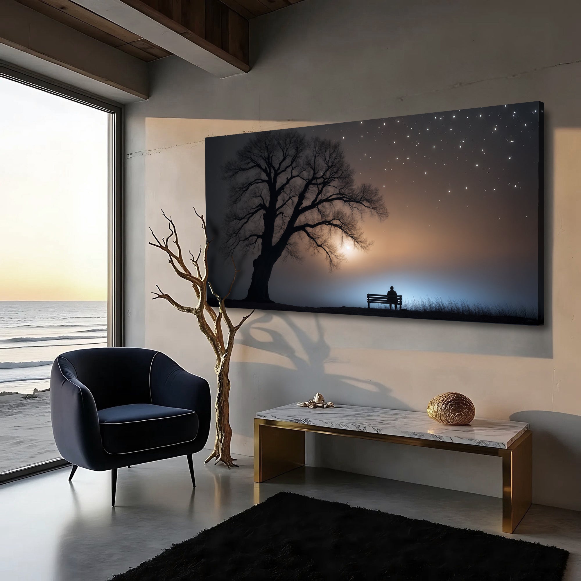 Modern Nature Scenery wall art with nature-inspired artwork - product view 2