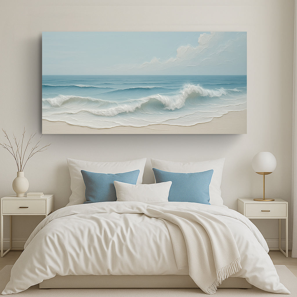 Serene Ocean Wave Coastal Viii wall art with nature-inspired artwork - product view 3
