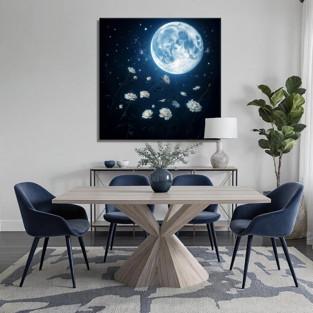 Lunar Canvas wall art with nature-inspired artwork - product view 4