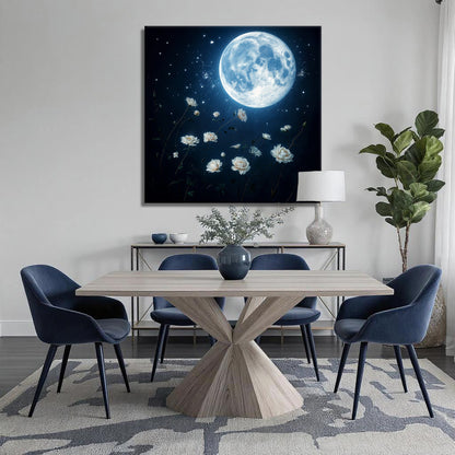 Lunar Canvas wall art with nature-inspired artwork - product view 4