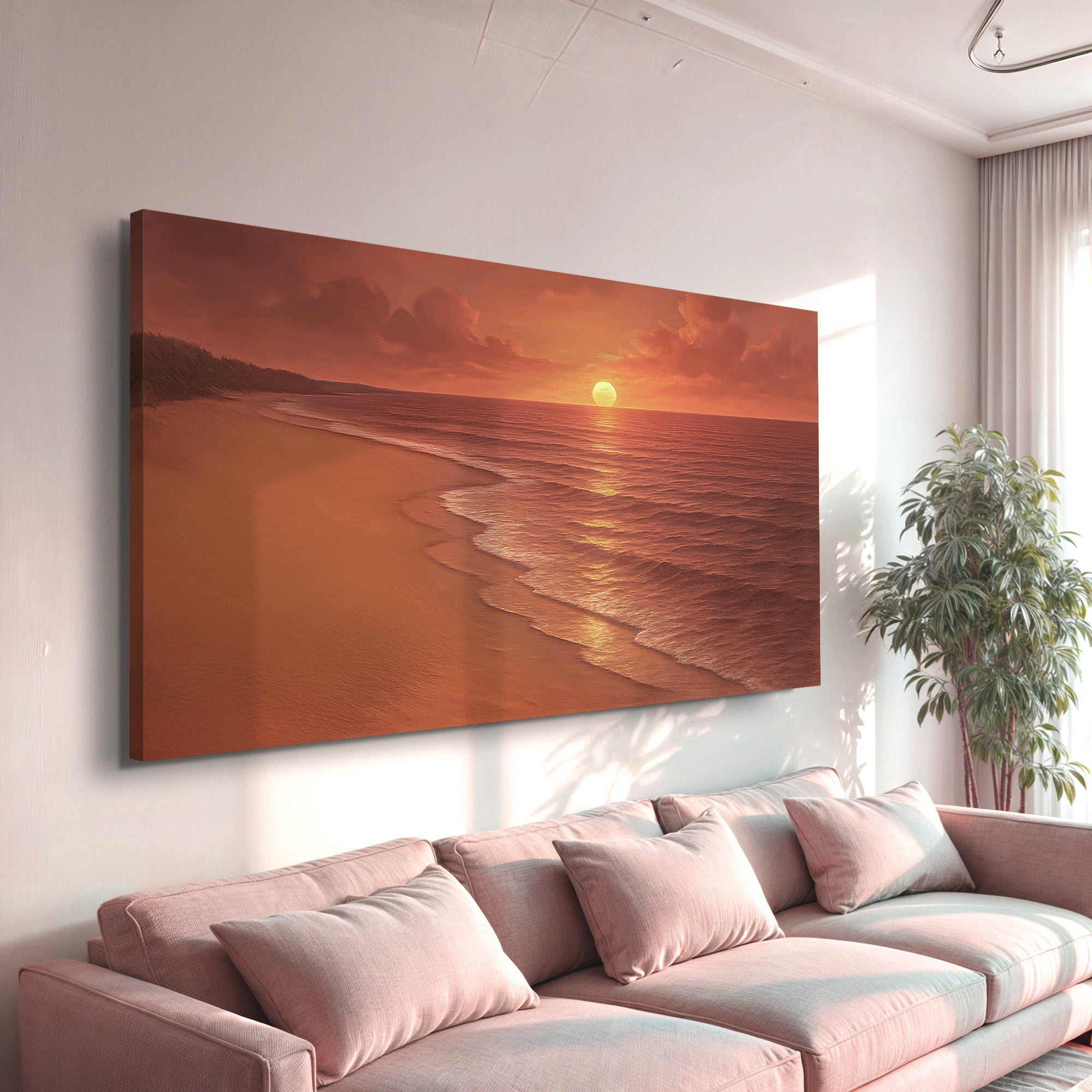 Beach Shoreline Coastal Vii wall art with nature-inspired artwork - product view 2