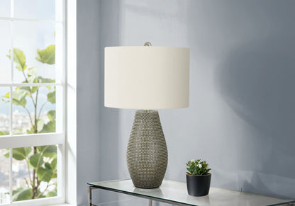 Gray Resin Table Lamp