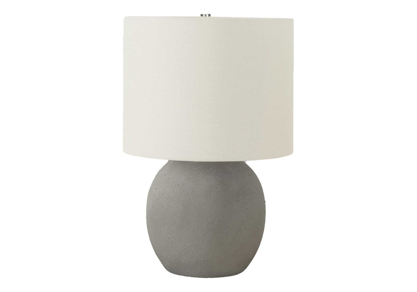 Gray Textured Concrete Table Lamp