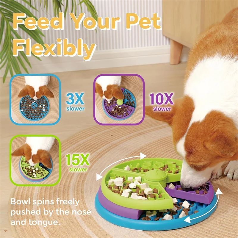 Pet Slow Food Bowl 3 uncategorized / needs cleanup with nature-inspired artwork - product view 8