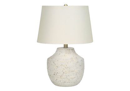 Cream Concrete Table Lamp