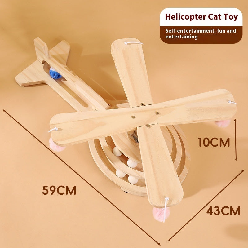 Cat Scratch Board Toy Turntable Cat Teasing Ball Self uncategorized / needs cleanup with nature-inspired artwork - product view 7