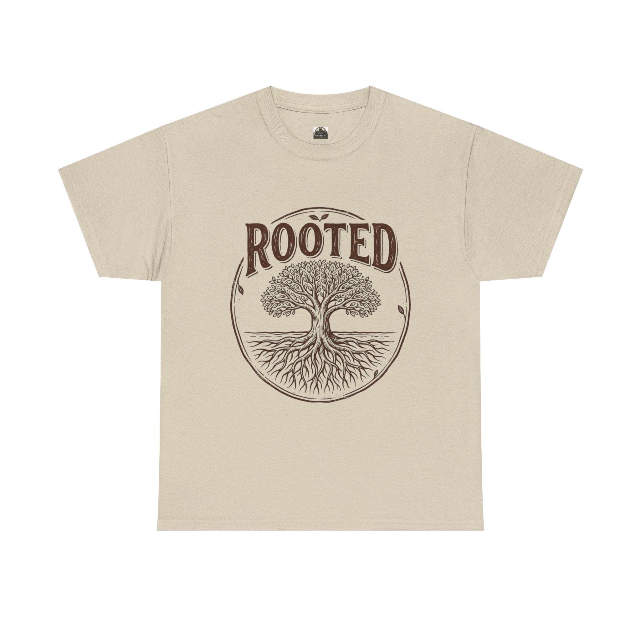 Rooted T t-shirt with nature-inspired artwork - product view 3