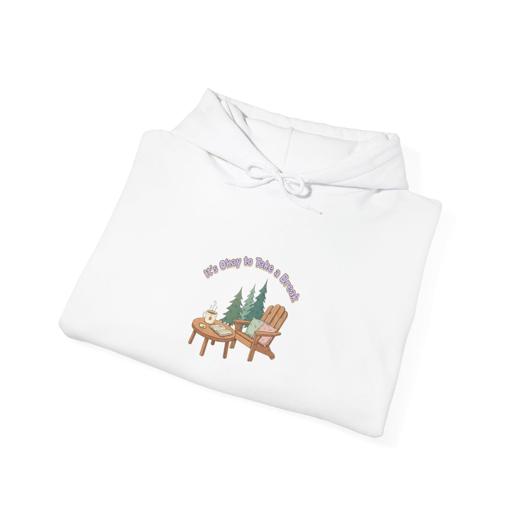 Mental Health Awareness Hoodie hoodie with nature-inspired artwork - product view 3