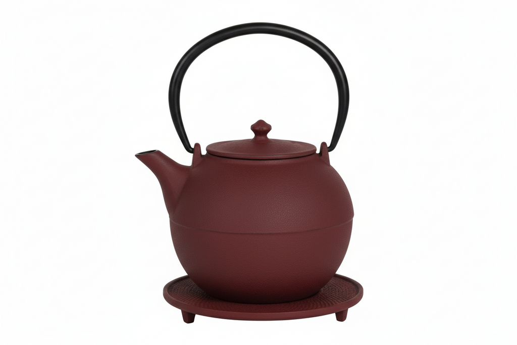 Kyoto Tetsubin Teapot tea accessories with nature-inspired artwork - product view 2