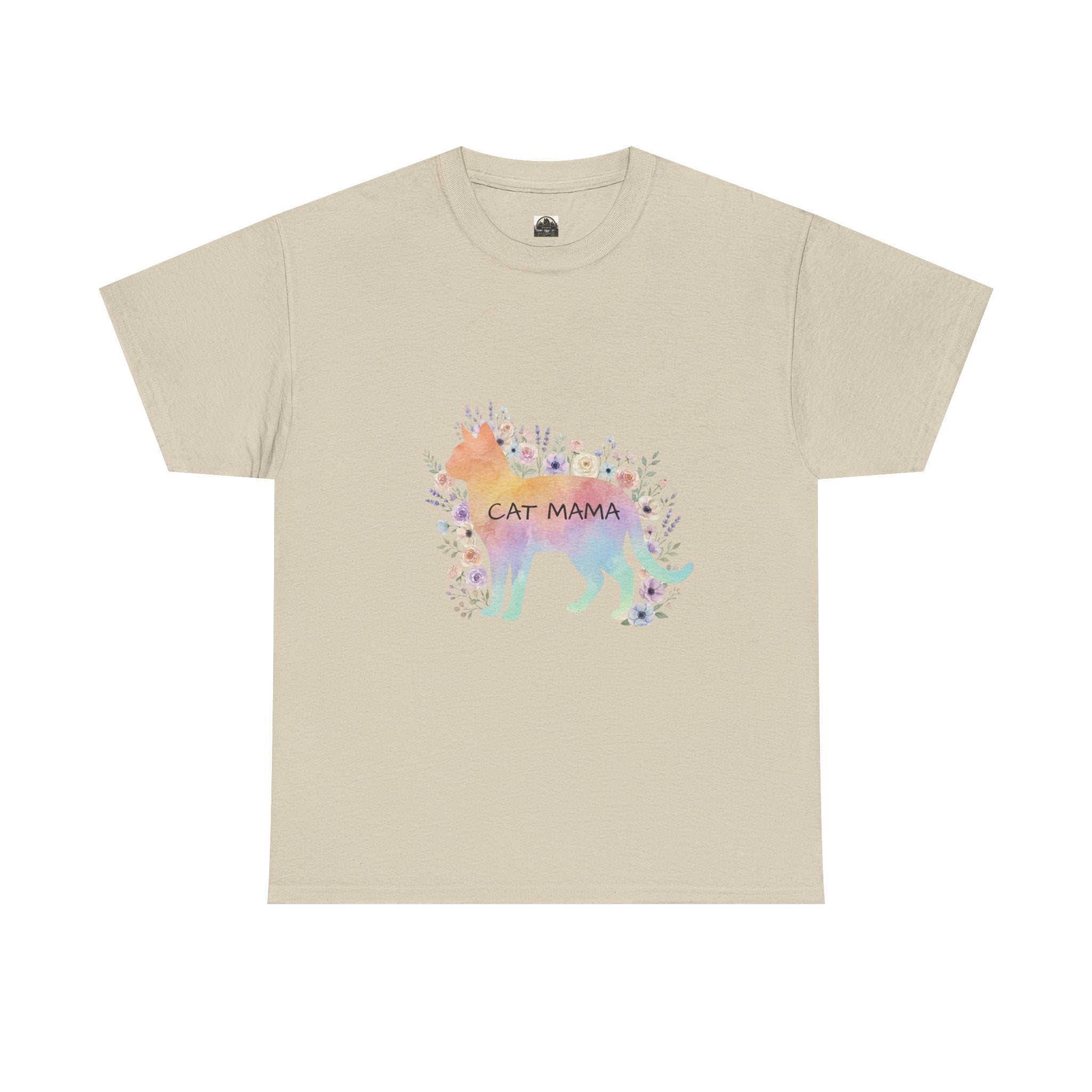 Cat Mama T t-shirt with nature-inspired artwork - product view 5