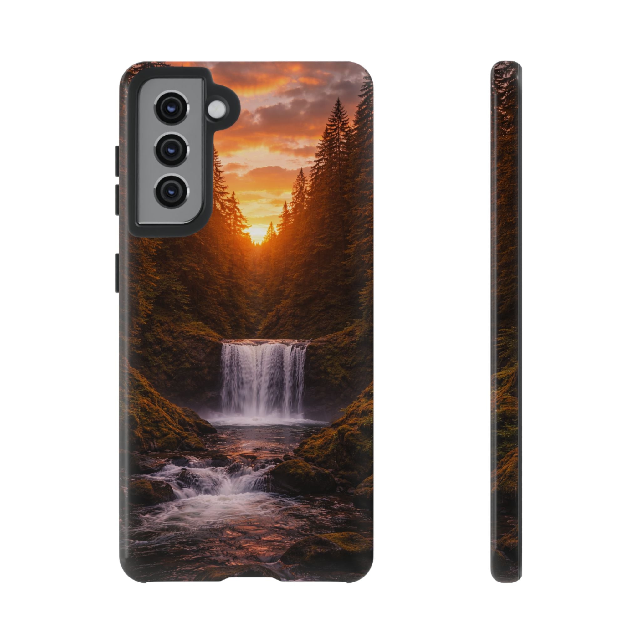 Evergreen Waterfall Phone Case phone case with nature-inspired artwork - product view 16