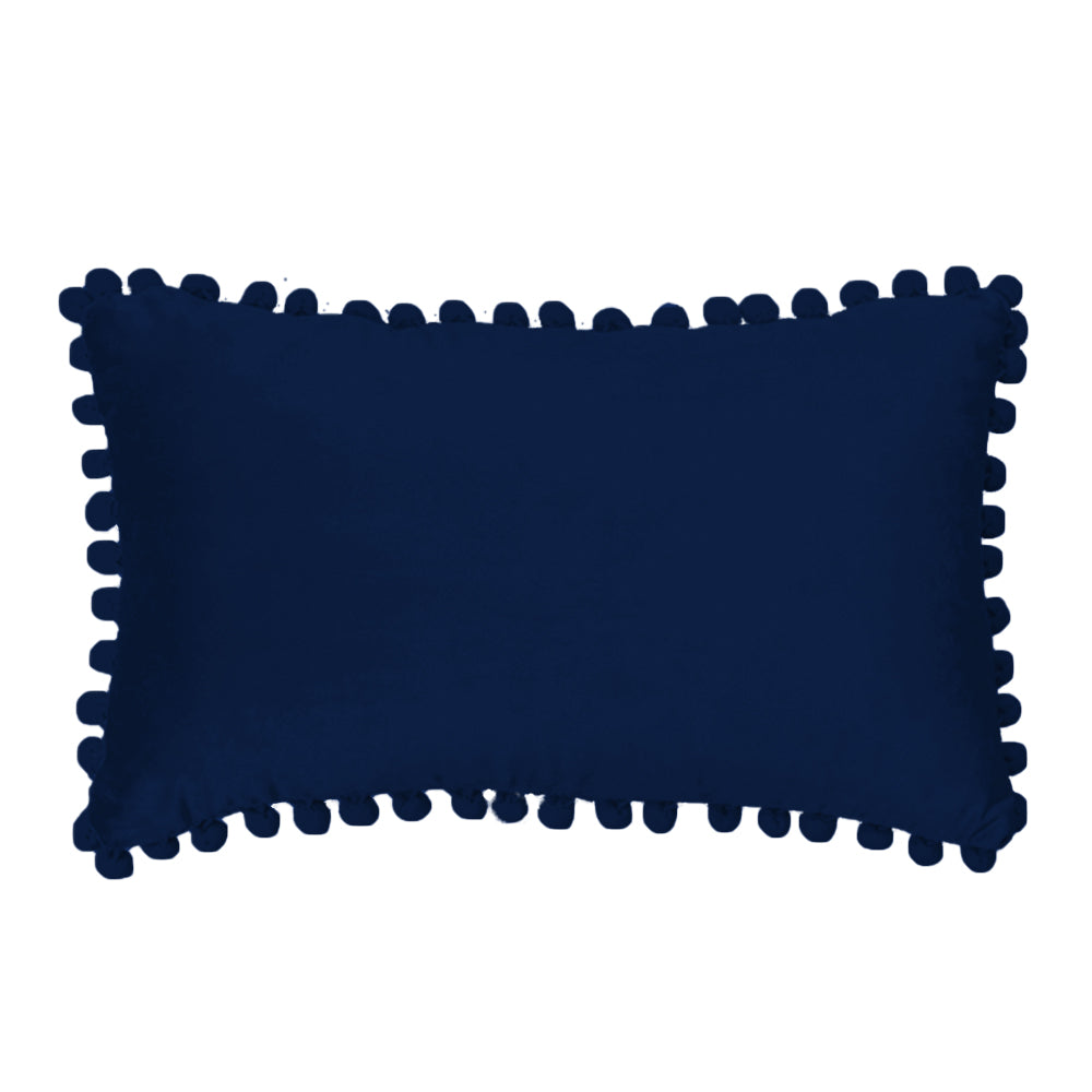 12''x20'' Velvet Pom pillow cover with nature-inspired artwork - product view 5