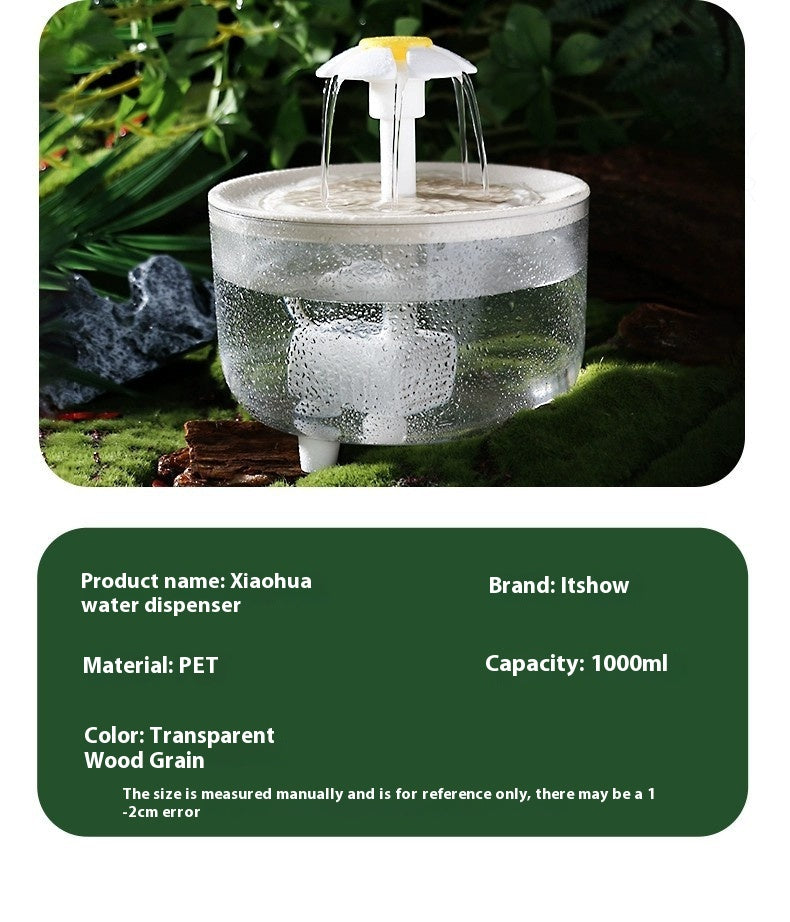 Cat Water Fountain Automatic Circulation Constant Temperature uncategorized / needs cleanup with nature-inspired artwork - product view 5