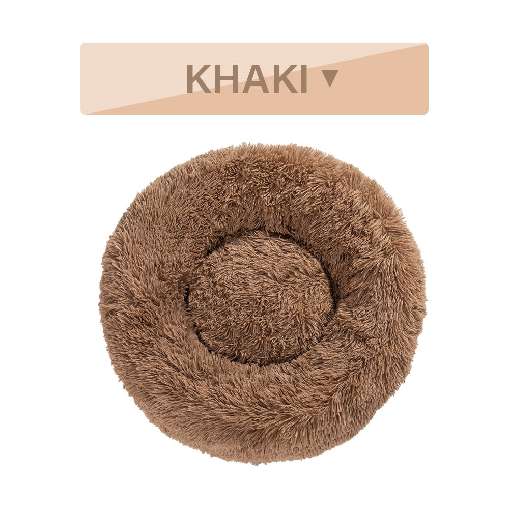 Fluffy Donut Dog Bed uncategorized / needs cleanup with nature-inspired artwork - product view 10