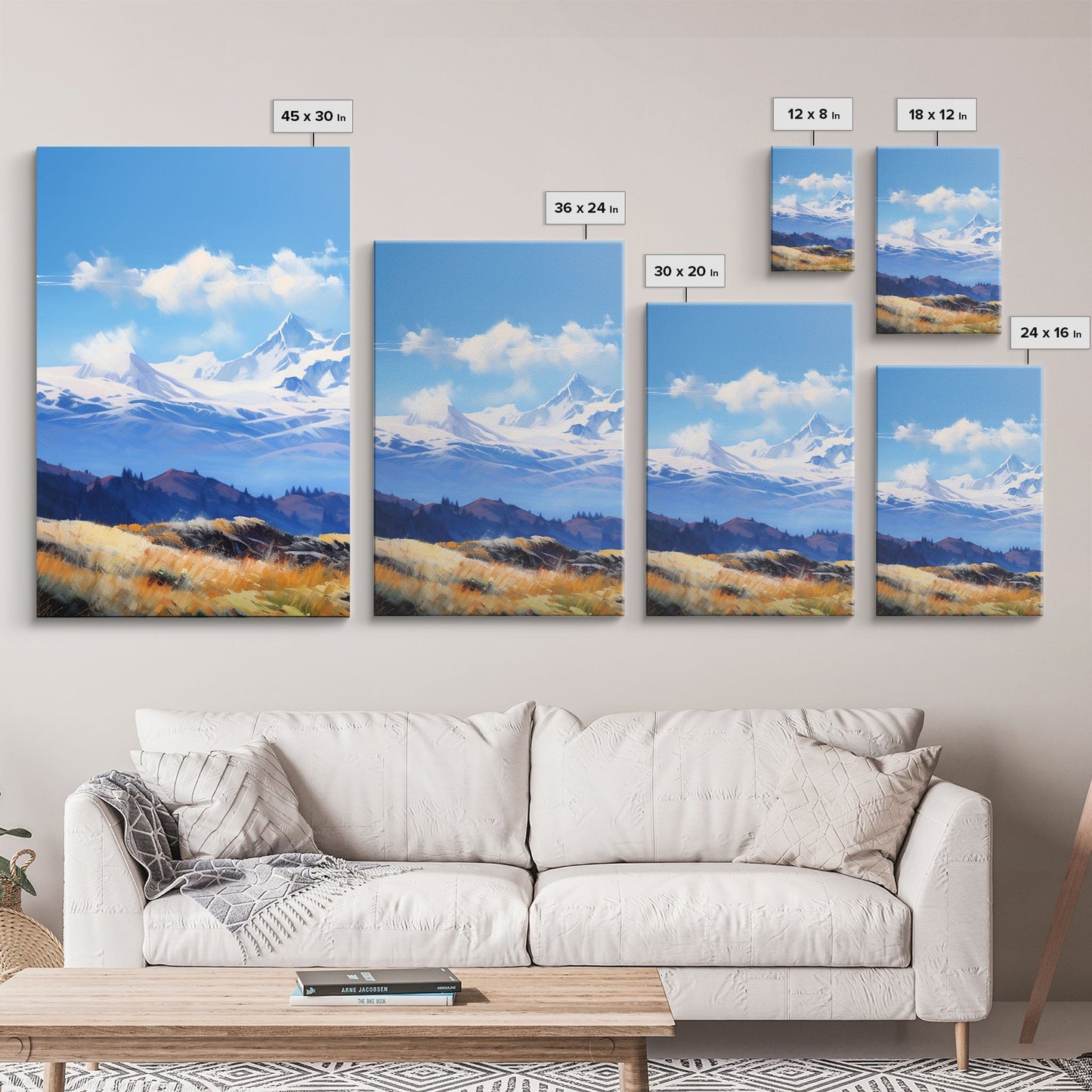 3 Panel Rocky Mountains | Framed Canvas Print