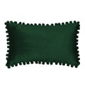 12''x20'' Velvet Pom pillow cover with nature-inspired artwork - product view 7