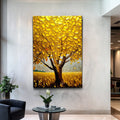 Golden Tree Breeze wall art with nature-inspired artwork