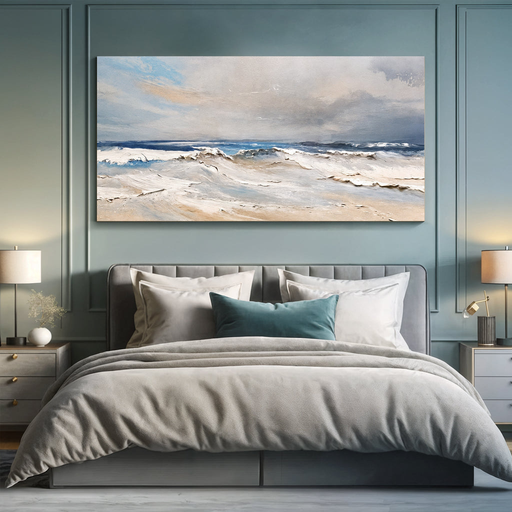 Serene Ocean Wave Coastal Ix wall art with nature-inspired artwork - product view 2