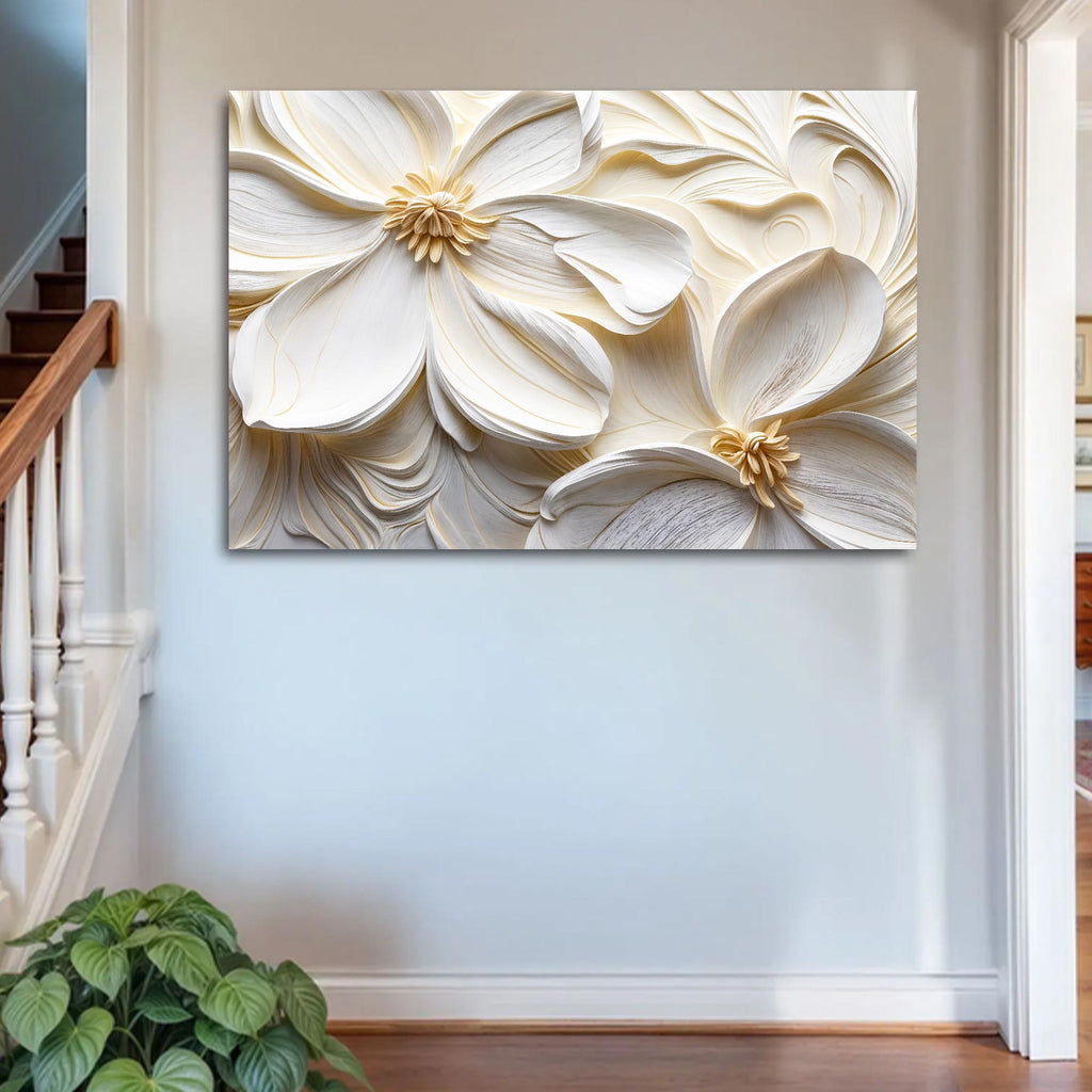 3d Minimalist Flower Ii wall art with nature-inspired artwork - product view 2
