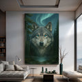 Wolf Northern Symphony wall art with nature-inspired artwork