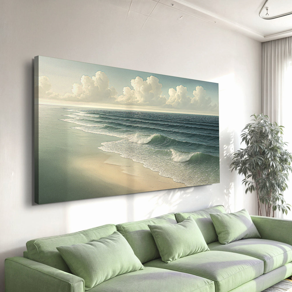 Beach Shoreline Coastal Vi wall art with nature-inspired artwork - product view 3