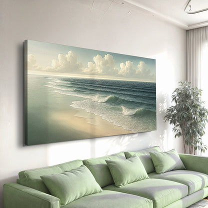 Beach Shoreline Coastal Vi wall art with nature-inspired artwork - product view 3