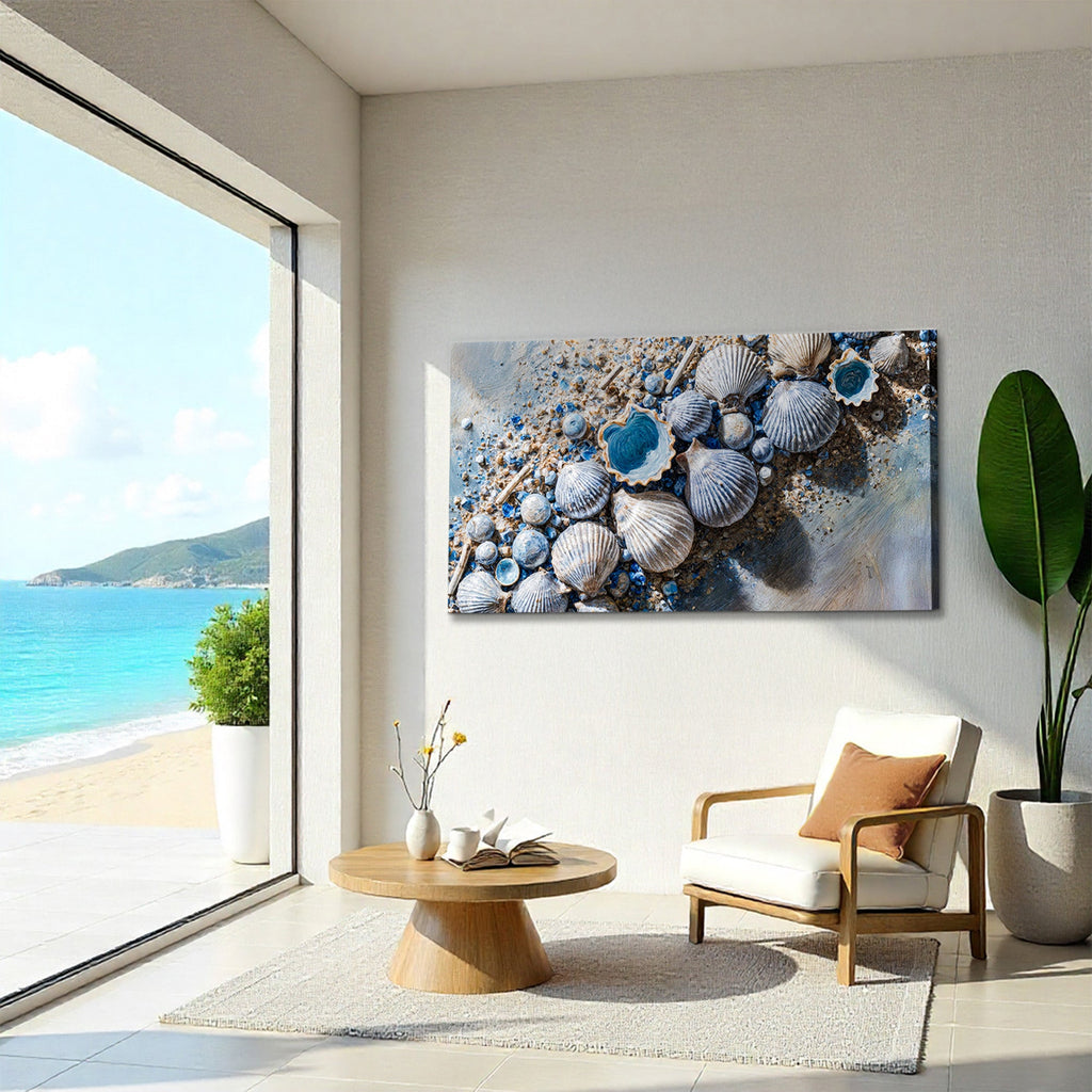 Sea Shells Modern Coastal Ii wall art with nature-inspired artwork - product view 4