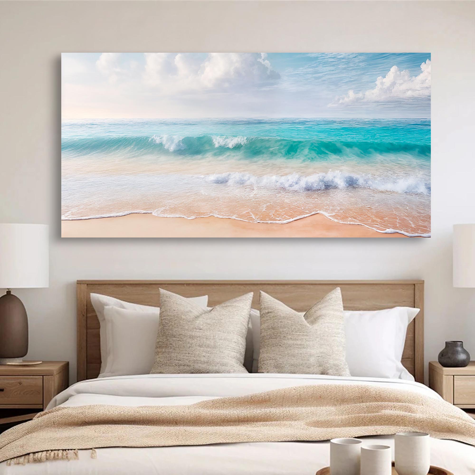 Serene Ocean Wave Coastal Xii wall art with nature-inspired artwork - product view 3