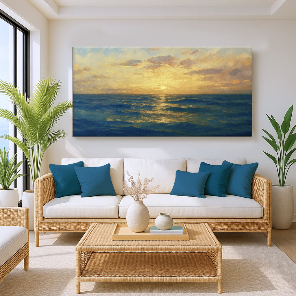 Waterscape Abstract Vii wall art with nature-inspired artwork - product view 4
