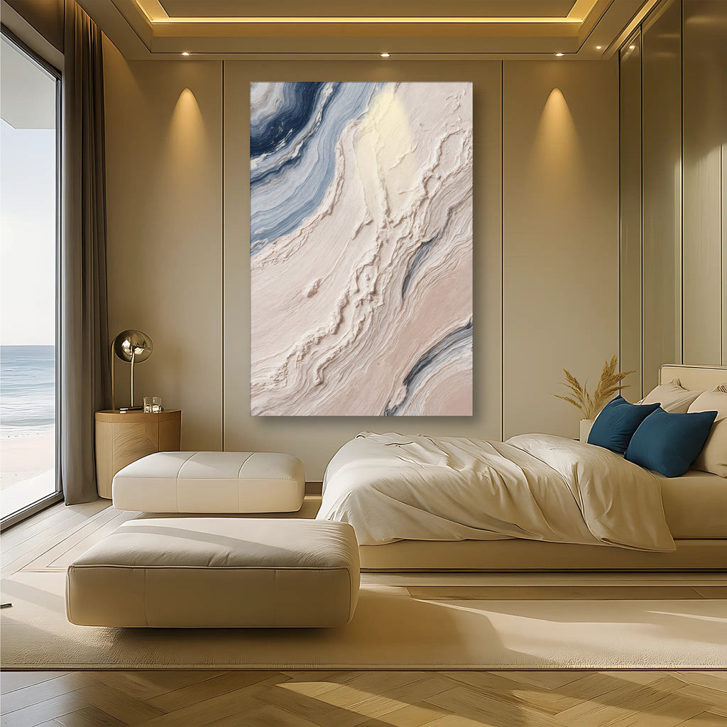 Minimalist Waves Iii wall art with nature-inspired artwork - product view 4