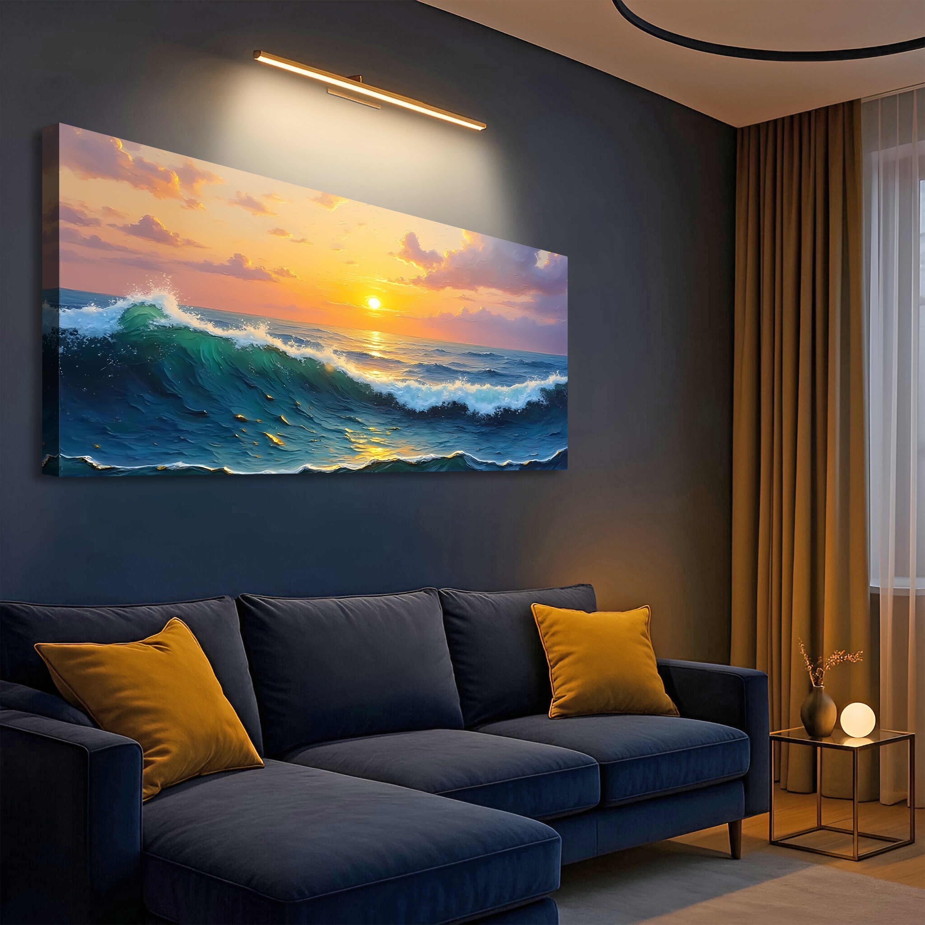 Waterscape Abstract Xii wall art with nature-inspired artwork - product view 4