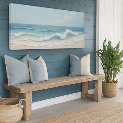 Serene Ocean Wave Coastal Viii wall art with nature-inspired artwork - product view 2
