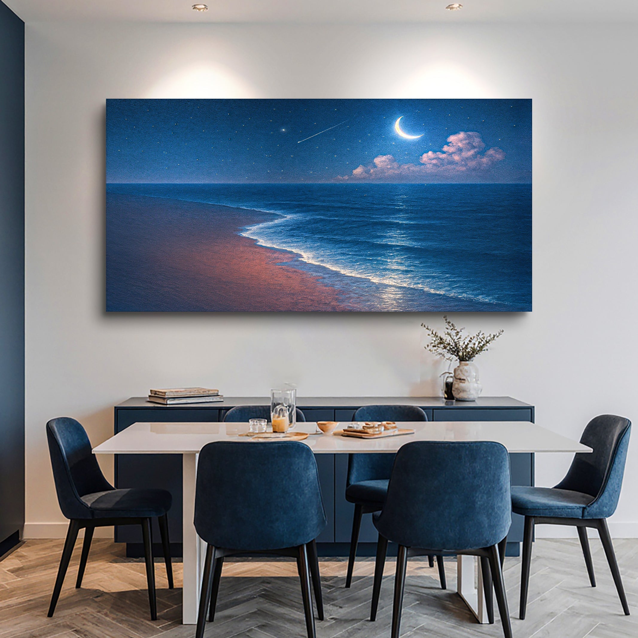 Beach Shoreline Coastal V wall art with nature-inspired artwork - product view 4