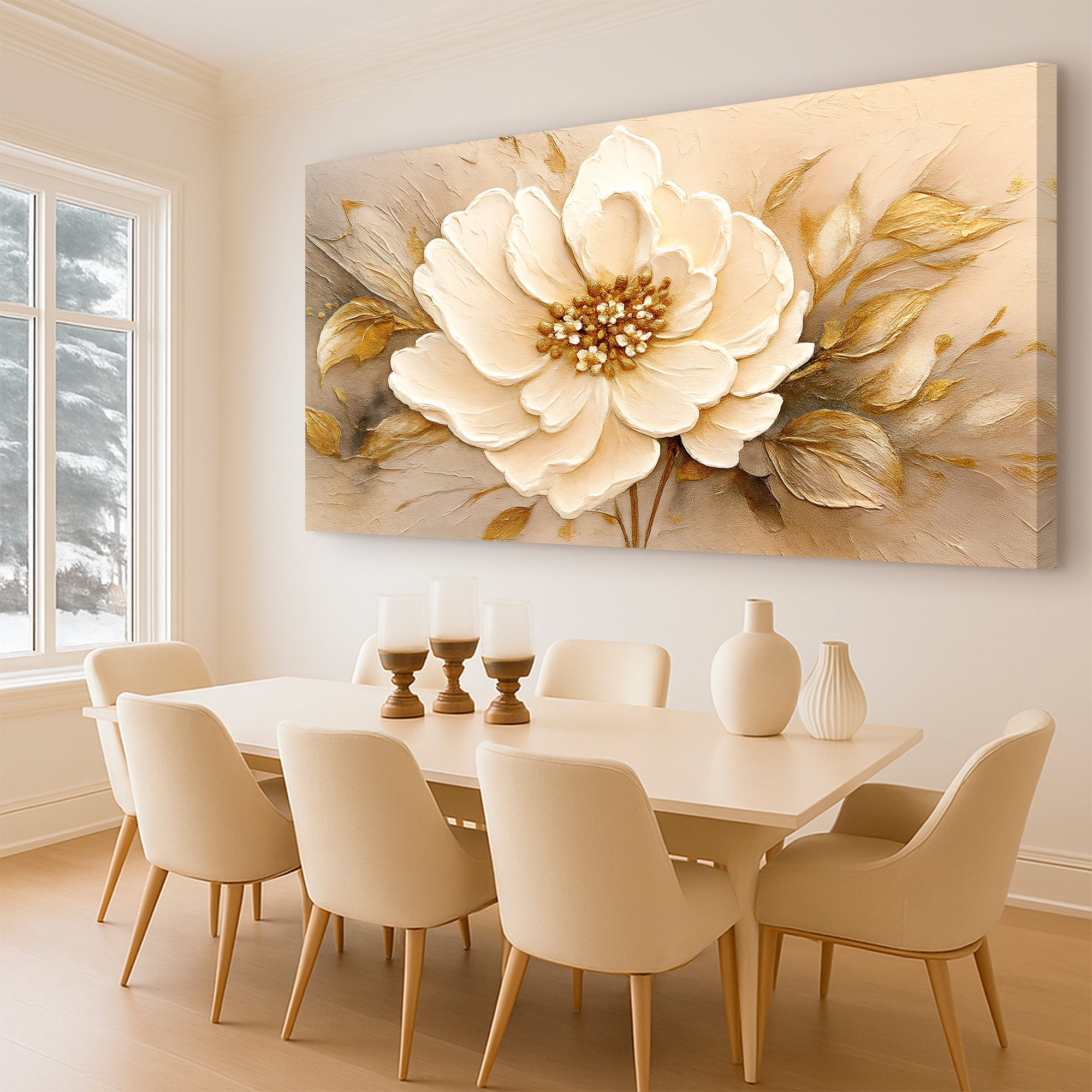 Minimalist X wall art with nature-inspired artwork - product view 4