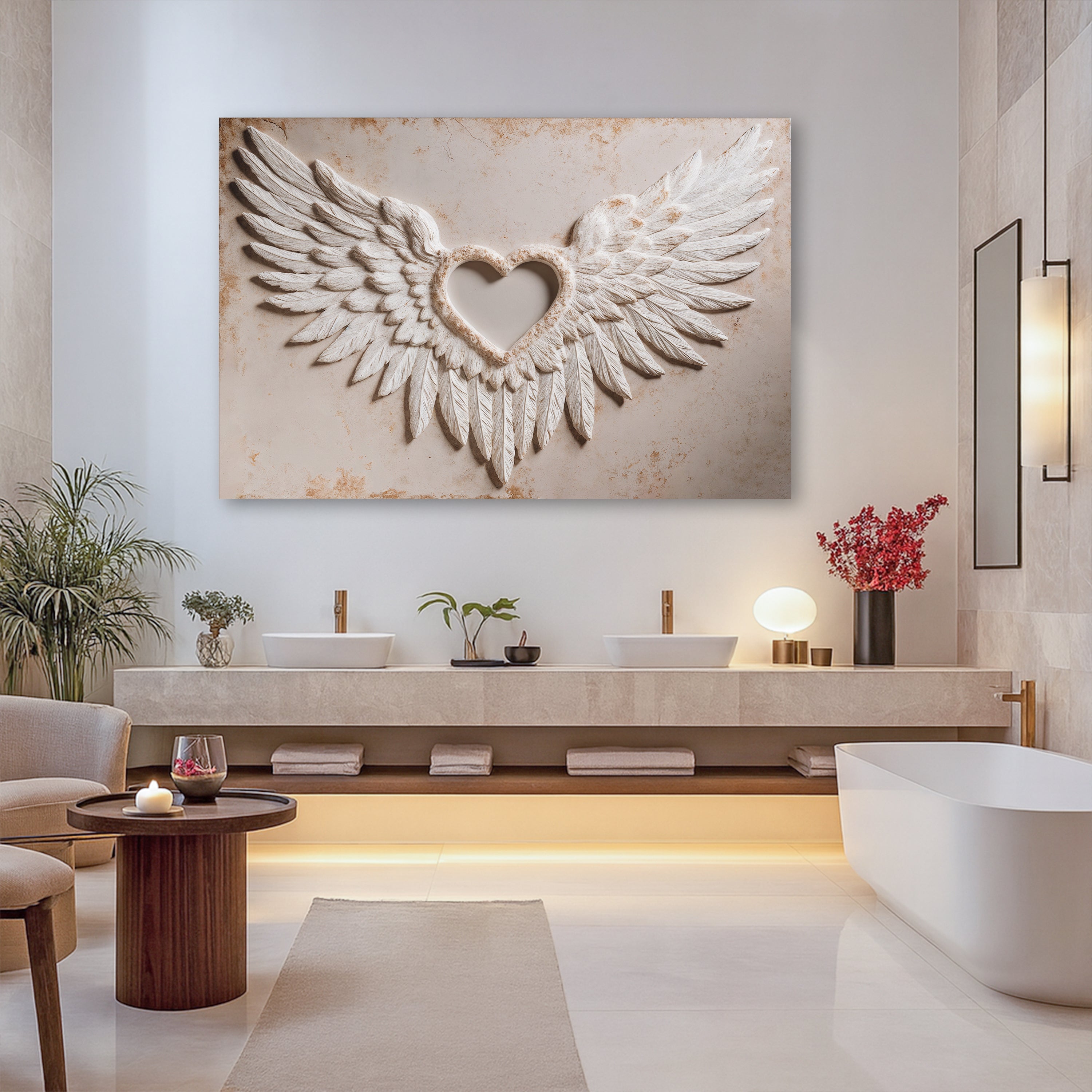 Wings of Love Abstract Ii wall art with nature-inspired artwork - product view 5