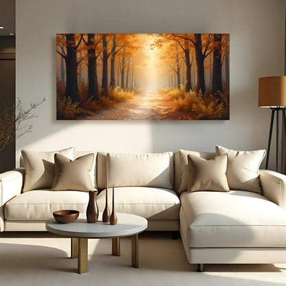 Abstract Forest Landscape wall art with nature-inspired artwork - product view 3