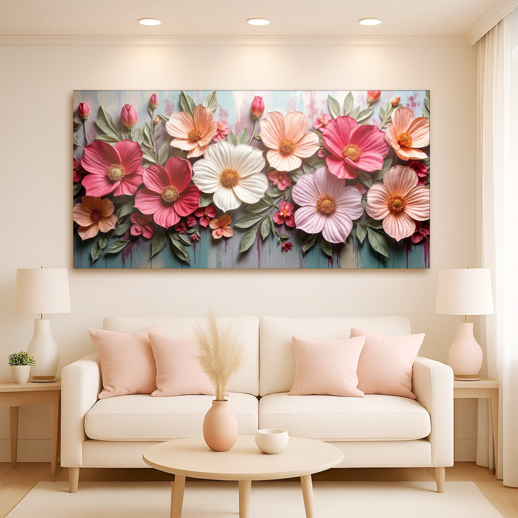 Colorful Floral Realistic Ii wall art with nature-inspired artwork - product view 3