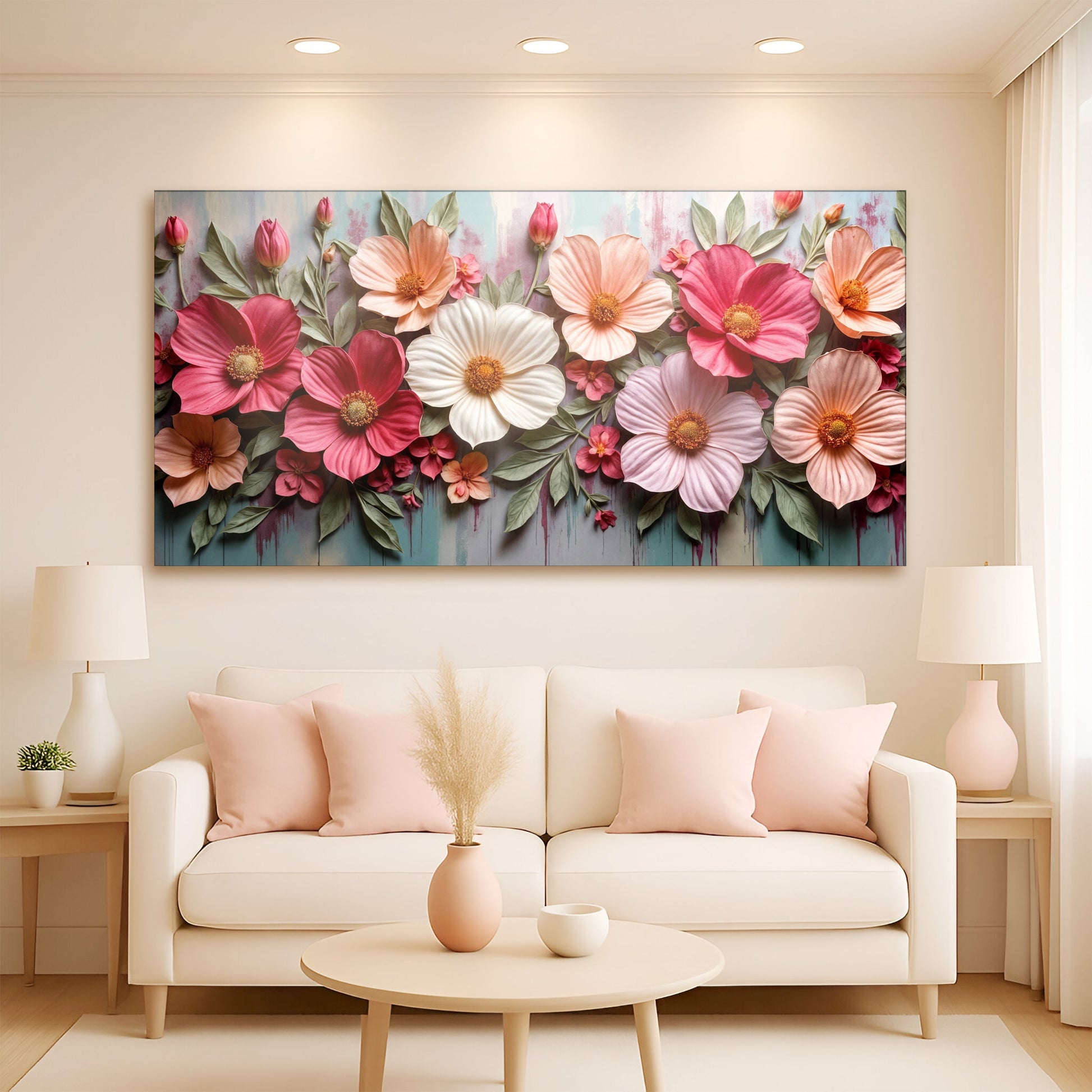 Colorful Floral Realistic Ii wall art with nature-inspired artwork - product view 3
