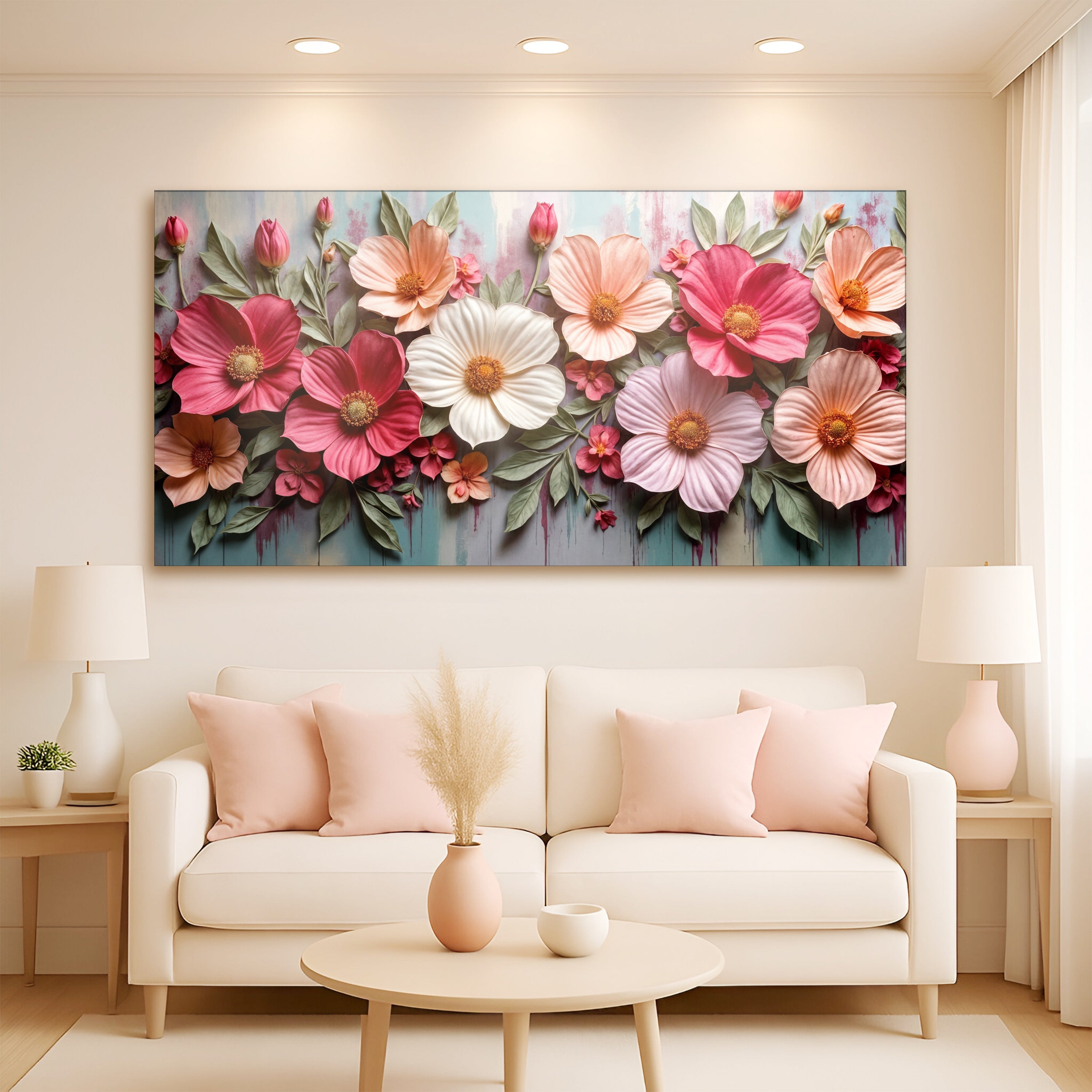 Colorful Floral Realistic Ii wall art with nature-inspired artwork - product view 3