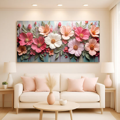 Colorful Floral Realistic Ii wall art with nature-inspired artwork - product view 3