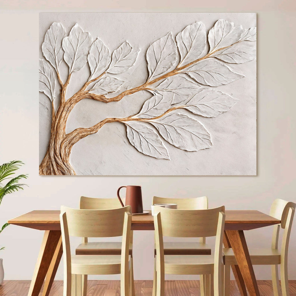 Calm in Ivory Clay wall art with nature-inspired artwork - product view 3