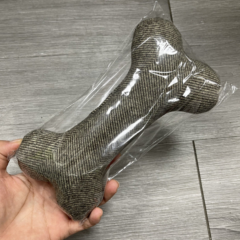 Cotton Velvet Dog Toy Bone Biting Molar Rod uncategorized / needs cleanup with nature-inspired artwork - product view 8
