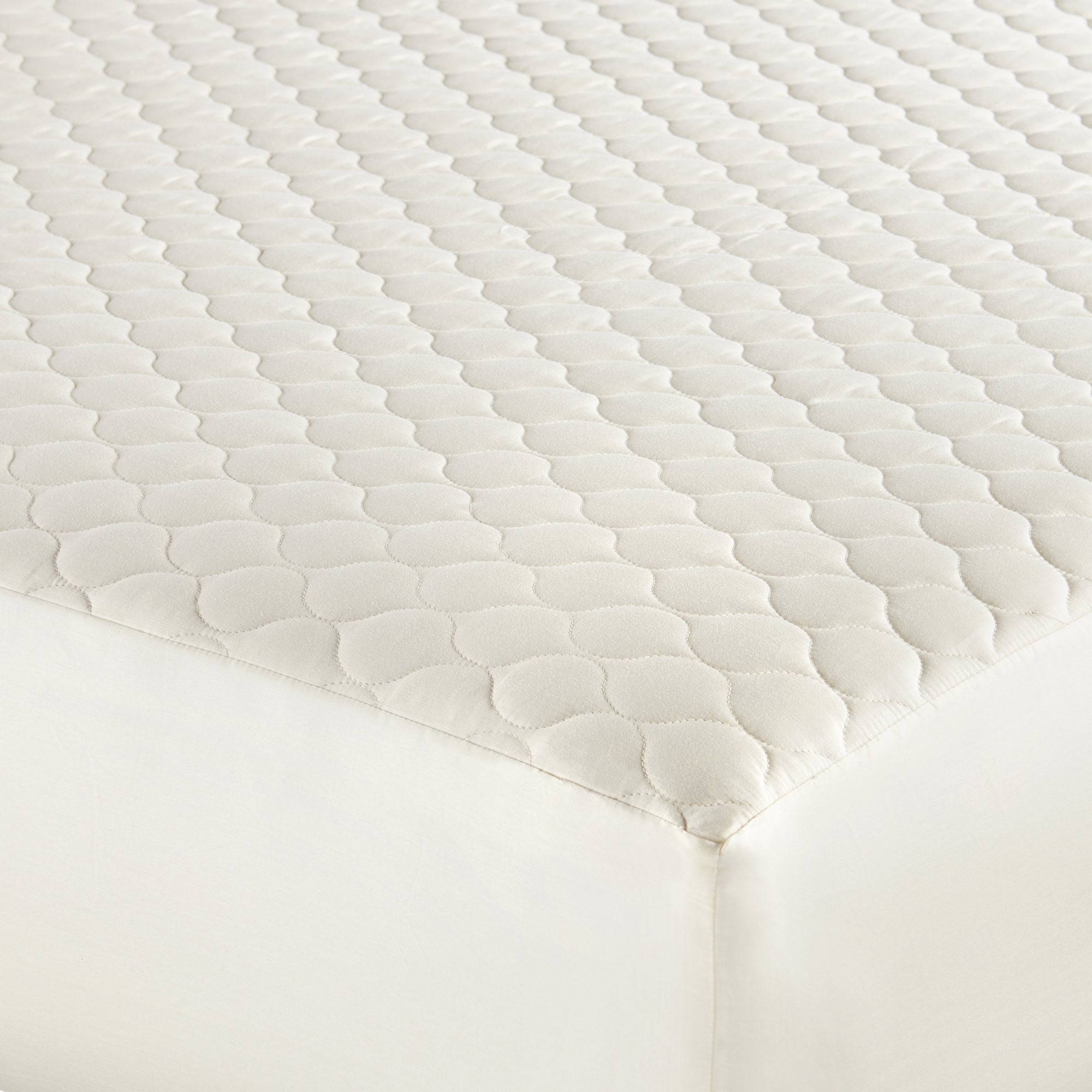 Organic Cotton Quilted Mattress Pad Protector mattress pad with nature-inspired artwork - product view 4