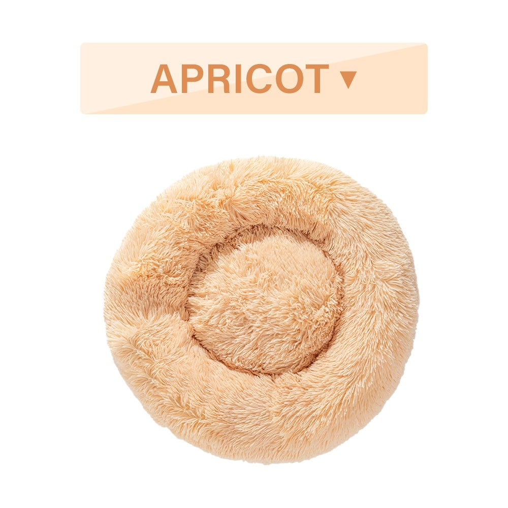 Fluffy Donut Dog Bed uncategorized / needs cleanup with nature-inspired artwork - product view 2