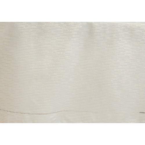 Linette Shimmering Hemstitched Table Runner, Tablecloth or Napkins