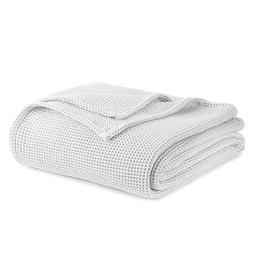 Waffle Knit Blanket home decor with nature-inspired artwork - product view 8